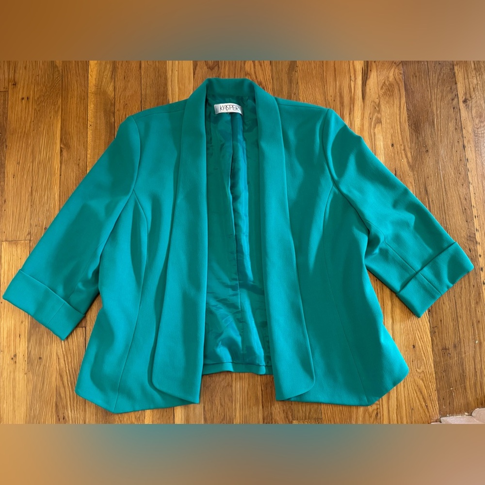 Kasper Women's Emerald Green Suit Jacket